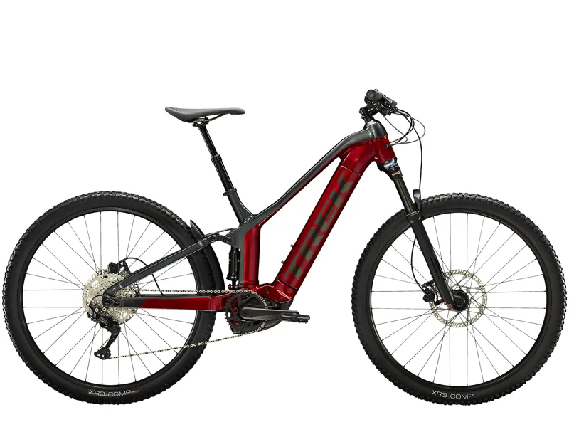 TREK Powerfly FS 4 500Wh Gen 2 Electric Mountain Bike in Crimson and Grey